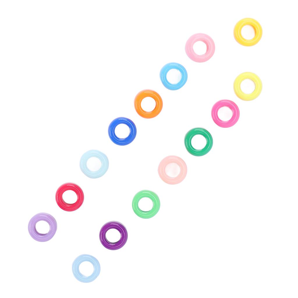 100Pcs Beard Beads Simple Design Perfect Size Glossy Texture Durable Lightweight Hair Beads for DIY Project