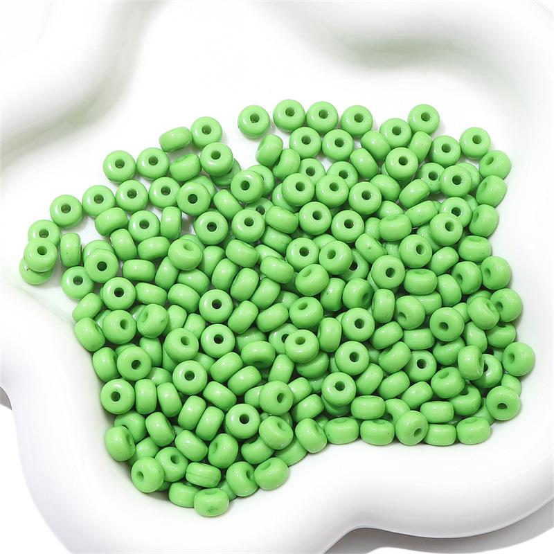 

Бусины ручной работы 100 шт. Цветные акриловые бусины для счетов, разделительные бусины, свободные бусины, аксессуары для украшений своими руками, подвесной браслет для автомобиля, материалы для бисероплетения 100pcs*1 bag зелёный