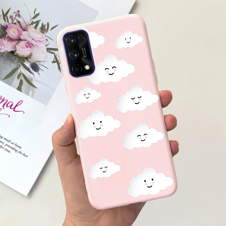 For Realme 7 5G Case RMX2111 Cover New Fashion Flower Girls Painted Funda Soft TPU Cases For Realme 7 Pro Realme7 RMX2155 Bumper