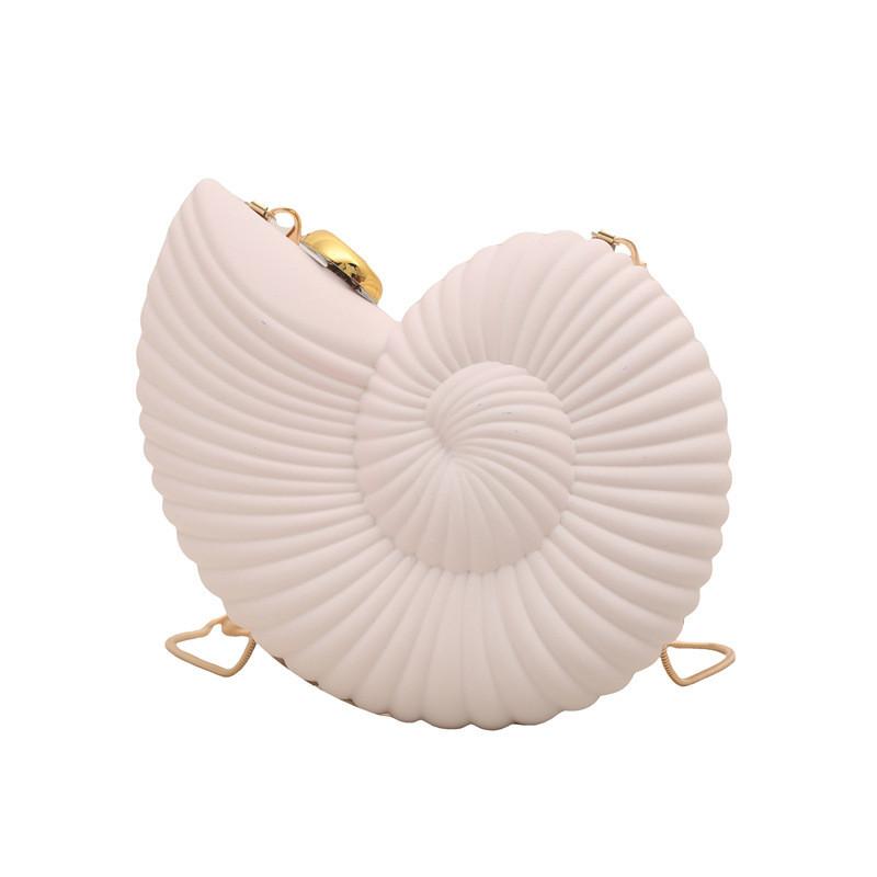 Asia Acrylic Sea Shell Crossbody Bag With Lock Closure For Daily Wear