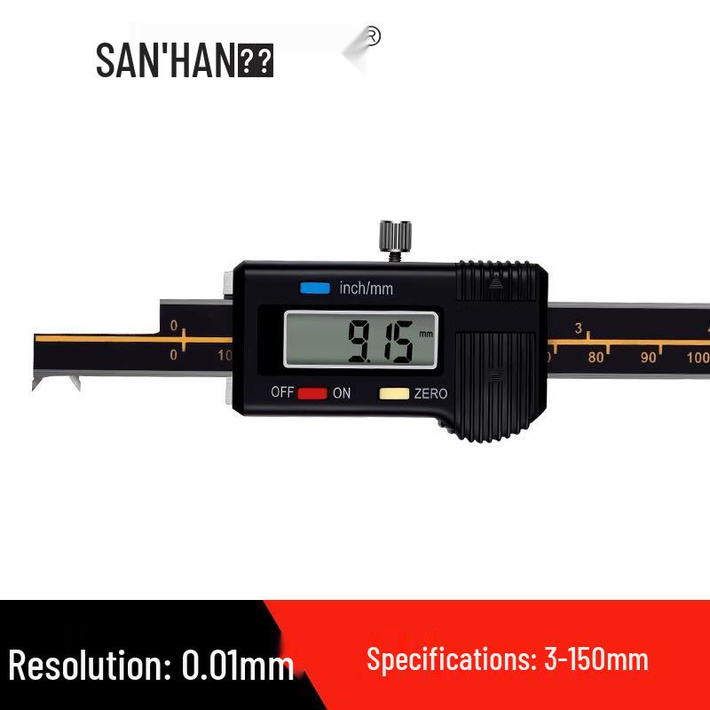 Korean Digital Caliper: High Precision Inner & Outer Groove Width Measuring Tool