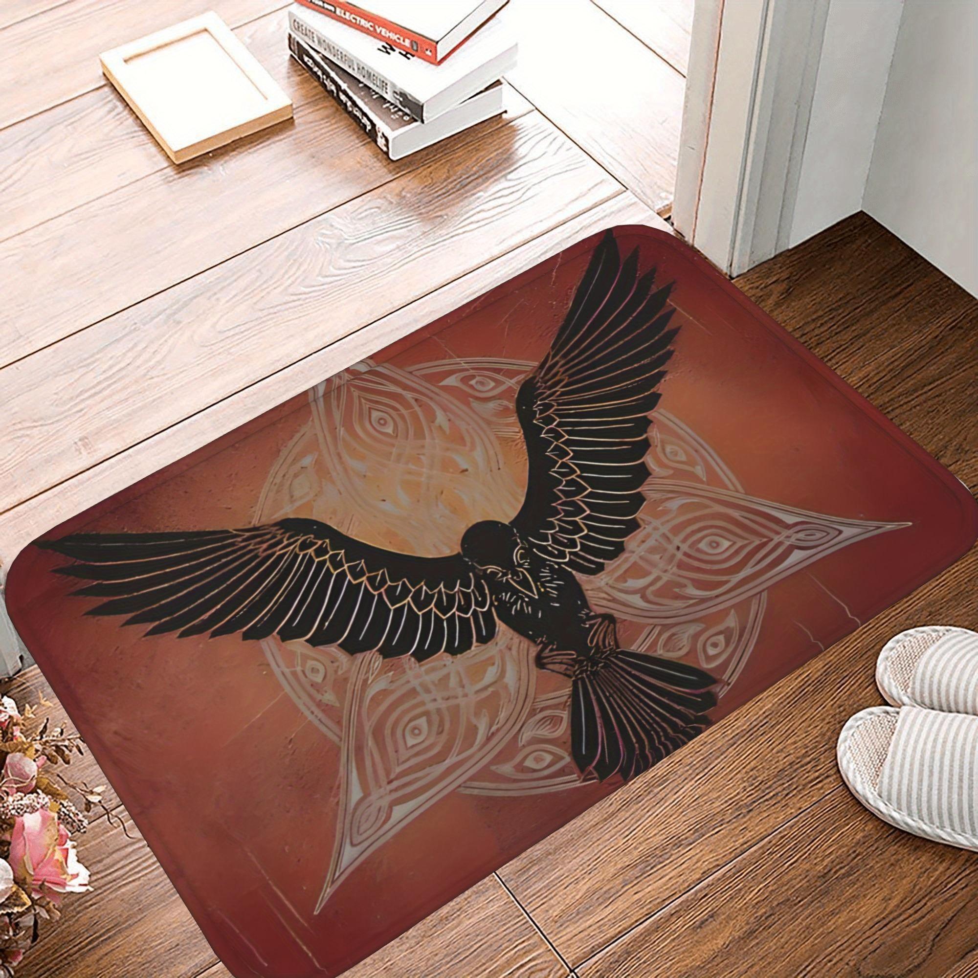 

1P Chroma Foliage pattern Kitchen Rug Non-Slip Door Mat Pop design Bathroom Rug Bath Mat Carpet for Home Sink Laundry ecoreeree 40cm x 60cm