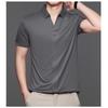 STORN New Men's Casual and Fashionable Solid Color Short Sleeved Polo Shirt Comfortable and Versatile Summer T-shirt