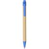 Pen of cardboard recycled and plastic of corn "Berk" (black ink) Blue