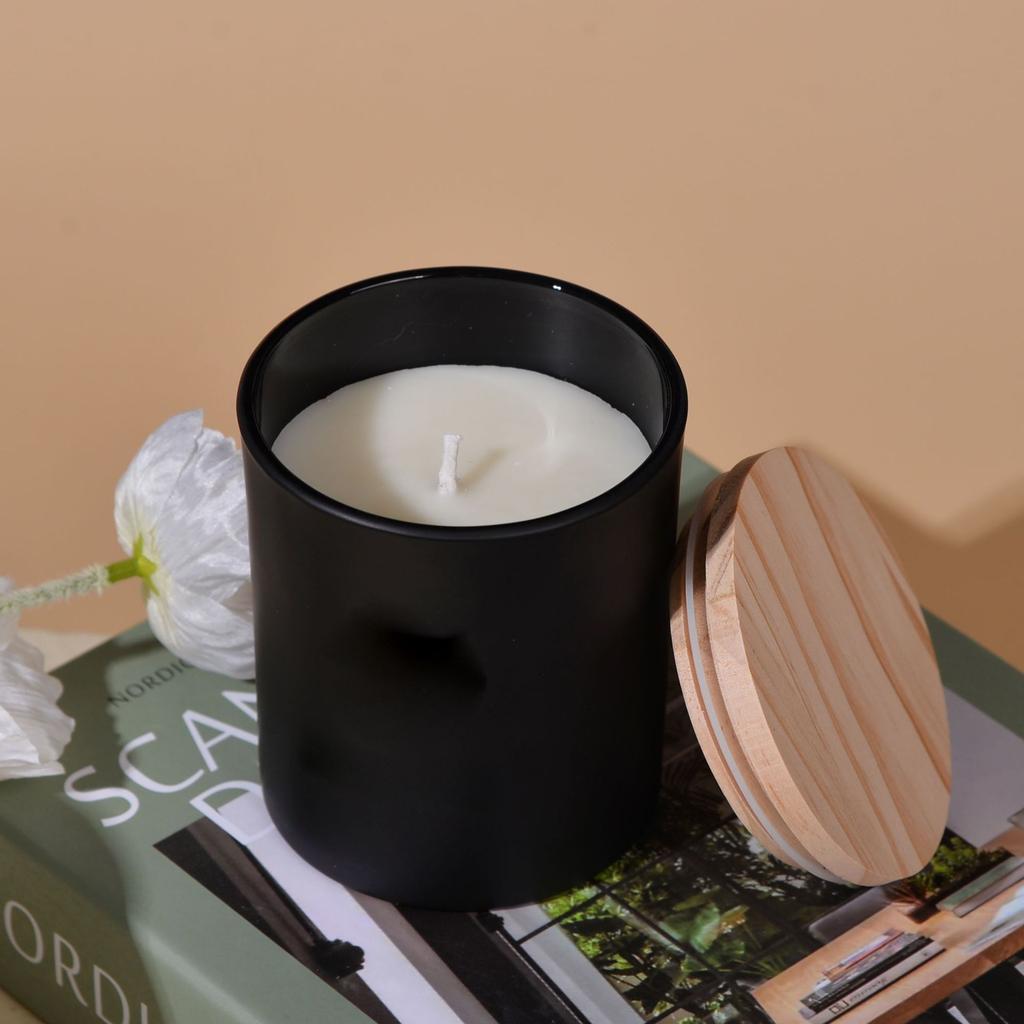 Frosted Candle Glass Cup Aromatherapy Home Decoration Scented Candle Glass Cup High-end Aromatherapy Candle