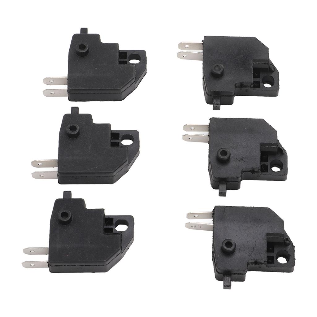 6PCS Motorcycle Brake Light Stop Switch Sensitive Compact Lightweight Black Replacement for Suzuki GY6