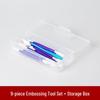 8-Piece Polymer Clay Sculpting Tool Set - Handmade Plastic Embossing Knives for DIY Projects