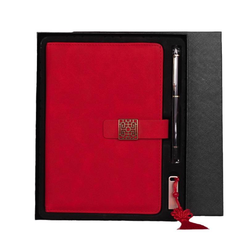 Custom A5 Chinese Style Office Notebook Gift Set with Logo