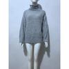 Women S Plus Size High Neck Long Sleeve Loose Knit Pullover Sweater