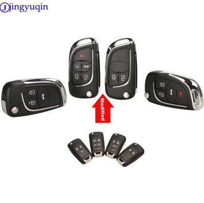 Jingyuqin Carcasa Fob Llave Remota Plegable Modificada Para Chevrolet Cruze Epica Lova Camaro Impala 2 3 4 5 Botones HU100 Cubierta