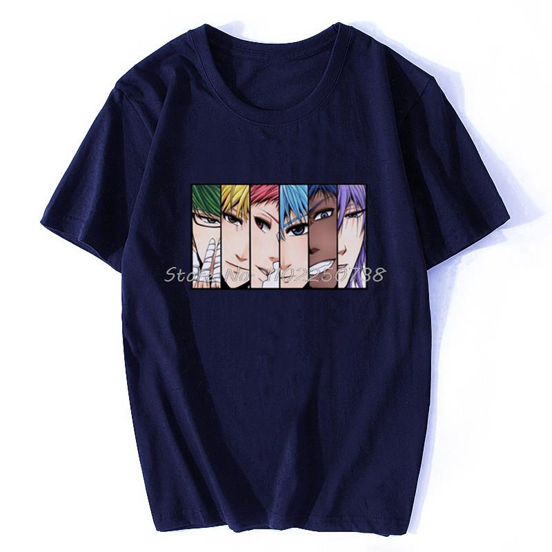 Japan  Anime Kuroko No Basket Funny Print T Shirt Men Harajuku Manga Summer Tops Causal Basketball Cartoon Tee Anime Shirt