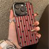 Case for Realme 15 14 13 12 Pro Plus 11 10 Pro 8 5G C63 C55 C53 C51 C61 C25 C21Y C25Y Red Stripe Love Heart  Plating Pink Cover
