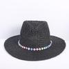 Popolare Cappello di Paglia Classico Western da Cowboy Estivo Vuoto con Ampia Tesa Cappello da Sole Cappello di Paglia Intrecciato a Mano