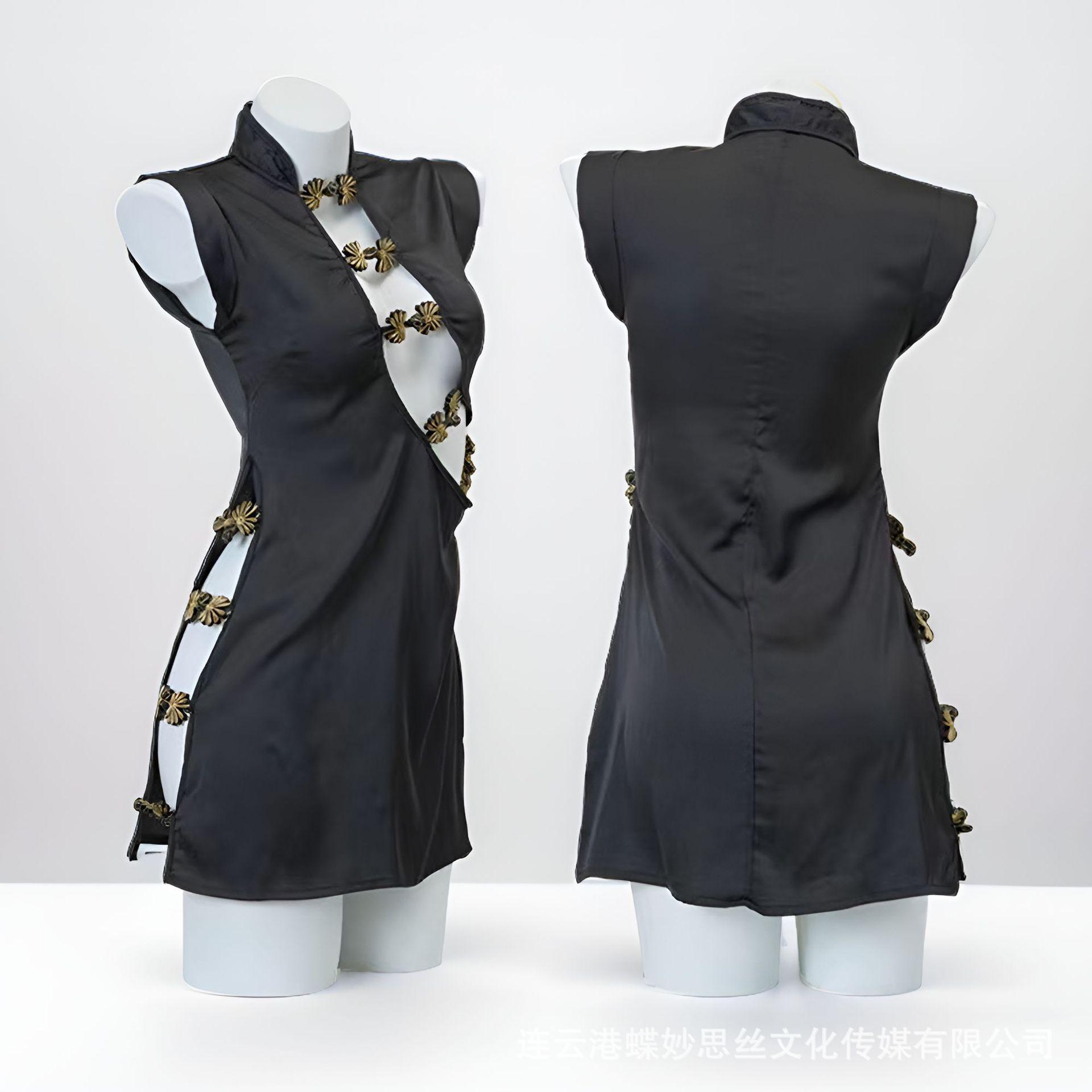 Секс cheongsam раздельная кровать пижама женский сексуальный бесплатно чистое желание нижнее белье One Size (80-110)