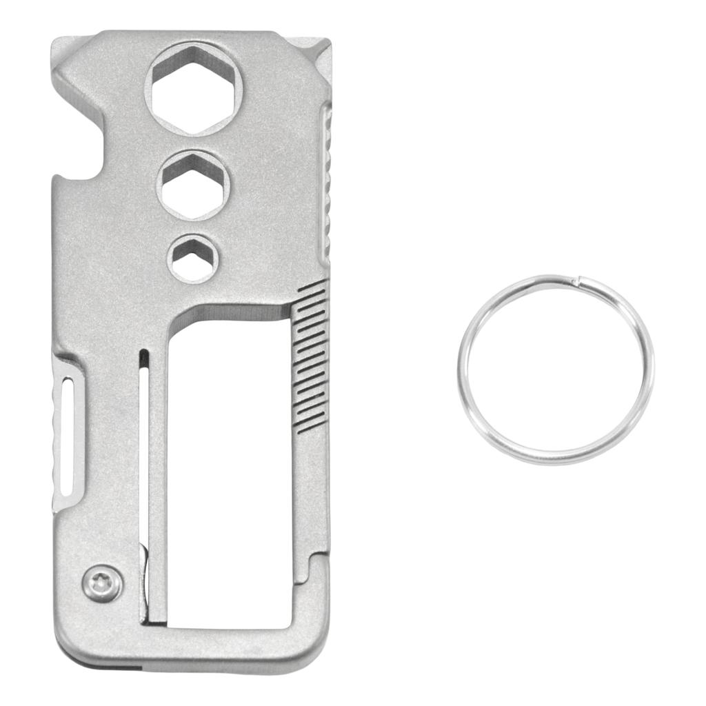 STEELMIGHT Key Titanium EDC Bottle Phillips Flathead Bicycle Mountaineering Keychain, Multi-Function Ring, Alloy, Tool, Multi-Tool, Opener,