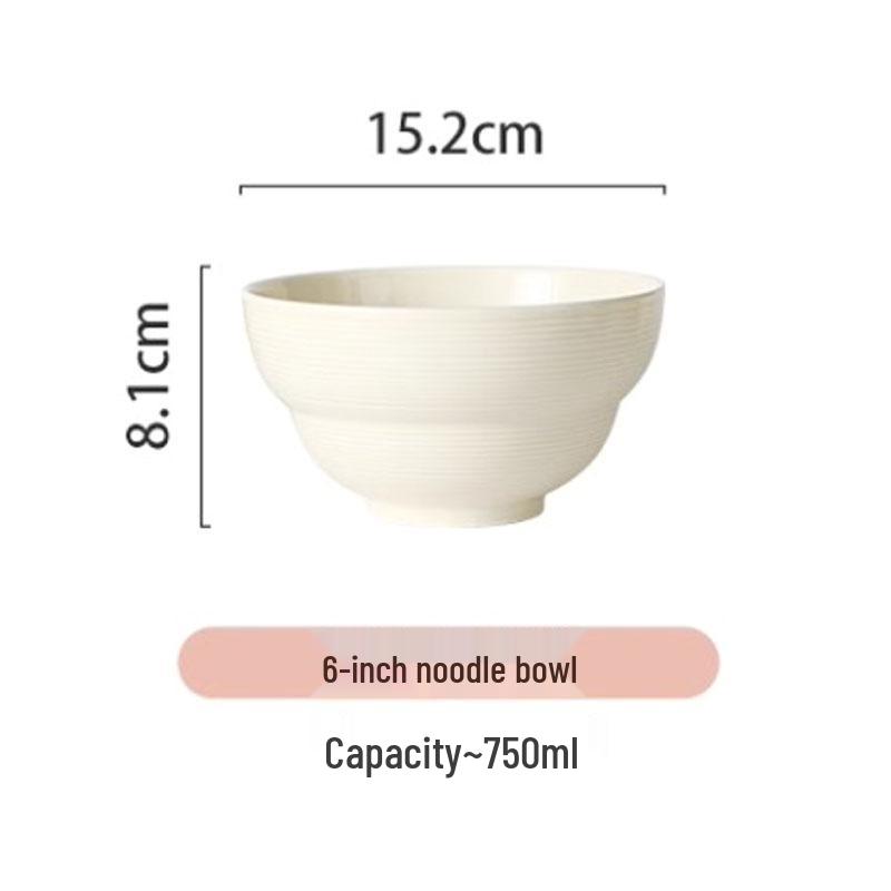 Nordic Simple Cream Ceramic Bowl and Plate Set for Housewarming - 2024 New Collection
