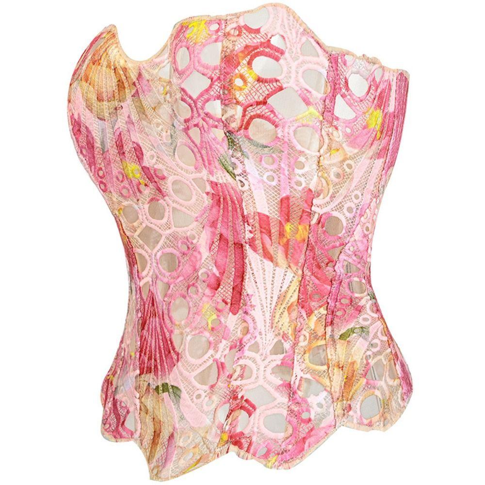 Slim Fit Underwear for Women Shapers Lace-up Corset Spicy Girl Style Lace Fishbone Shapewear Women