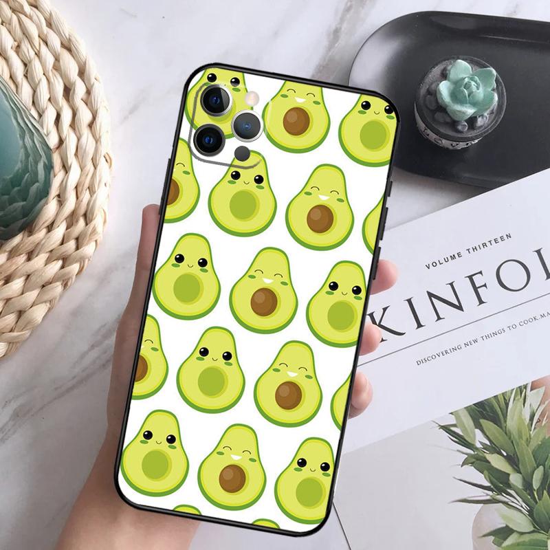 

FUNNY AVOCADO Smile JOKE Phone Case For iPhone 16 15 14 13 12 11 Pro Max 12 13 Mini 7 8 16 Plus X XR XS Max Cover iPhone 16 Pro