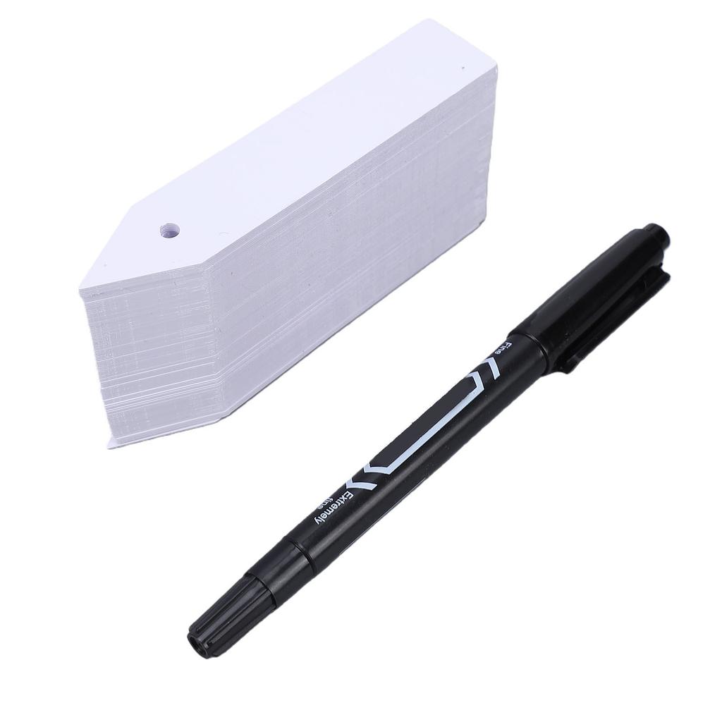 100pcs Plant Labels with Marker Pen Set Waterproofing PVC Plant Tags Garden Labels for Vegetables Flowers Indoor Outdoor