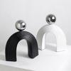 Modern Arch Sculpture, Nordic Abstract Art Figurine, Light Luxury Resin Statue for Living Room, Desktop & Office Shelf Decor