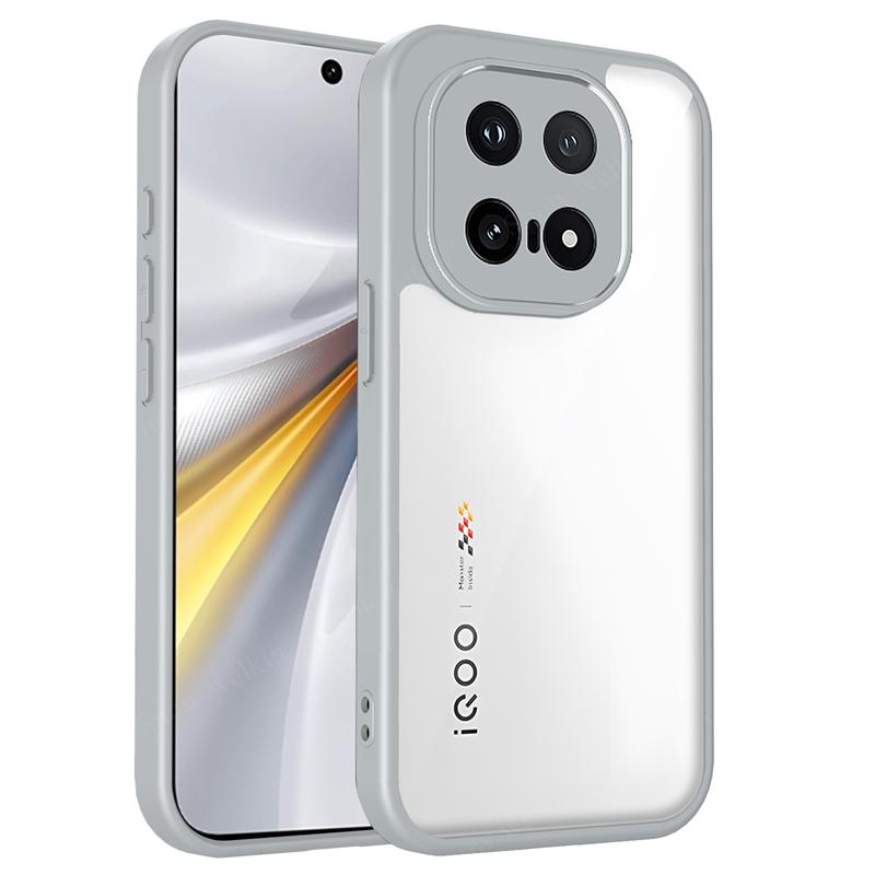 

Прозорий силіконовий чохол для Vivo iQOO 15 13 iqoo15 iqoo13 З ПК задньою панеллю та ТПУ бампером Ударостійкий прозорий чохол для телефону vivo iQOO 15