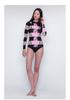 Bañador de manga larga para mujer estilo coreano con protección solar para surf, buceo y deportes de playa.