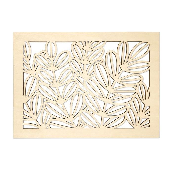Cadre déco - MegaCrea DIY - 30 cm - Bois naturel - Rectangulaire - Contemporain
