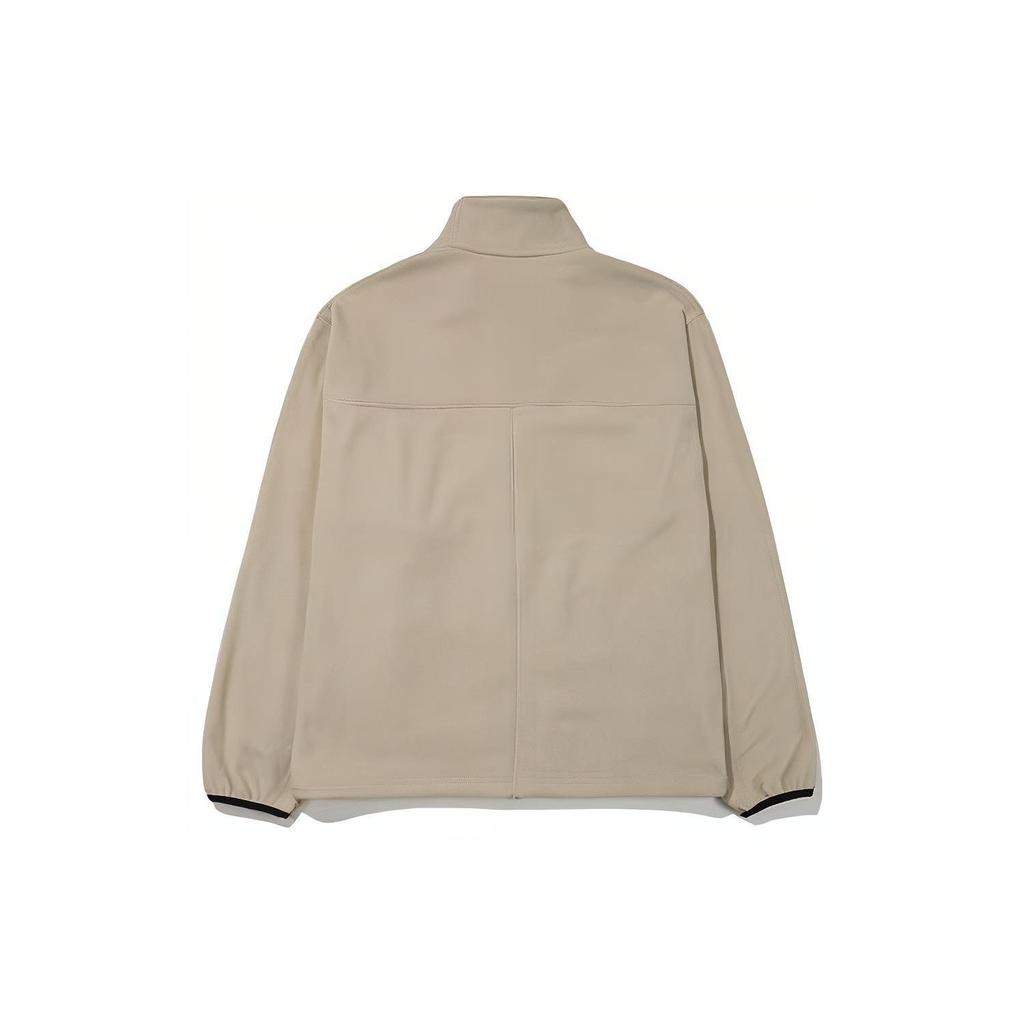 Fila Jackets Unisex Beige Stand Collar Moderate Other FS2FTE4210X-BEG