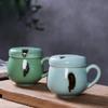 Tasse à thé séparateur avec filtre en céladon de Longquan 330 ml Tasse à thé traditionnelle avec infuseur Tasse à thé pour la maison Tasse à eau pour le bureau Cafés