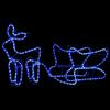 VidaXL Décoration de Noël d'Extérieur Renne et Traîneau 252 LED Renne Illuminé Lumineux Décoratif Ornement de Vacances 329809