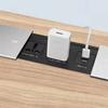 Desktop Power Outlet With Double Socket And 2 USB Port Fast Charging For Office Home Workspaces
