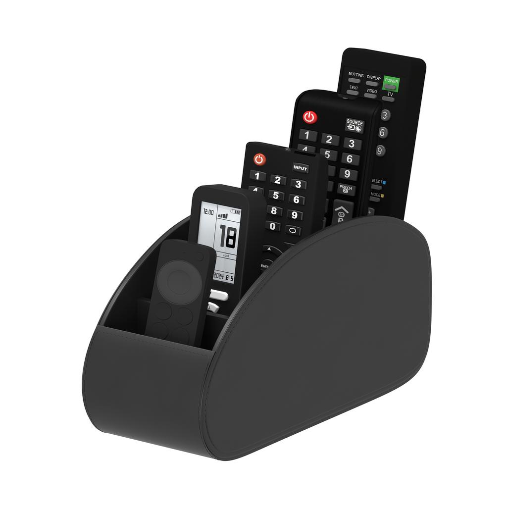 Remote Control Storage Box with 5 Grids Desktop Organizer Boxes Living Room Office Bedroom Desktop Storage Box Glasses Storage