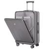 JOURHEY SHI Multifunctional Front-Opening Luggage with USB & Cup Holder