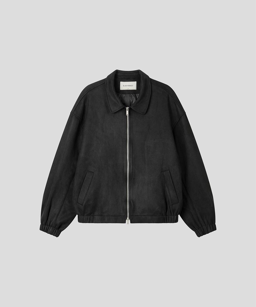 Black Moment Signature Suede Oversized Jacket 2Way [Black]