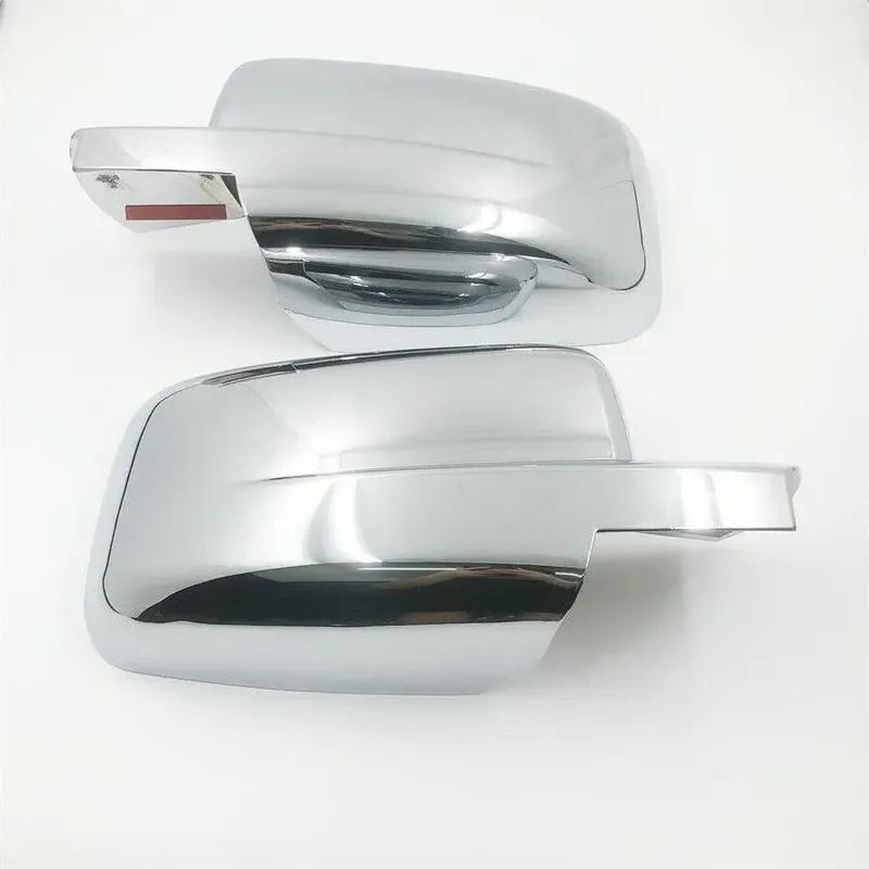 For Dodge Ram 1500 2009-2018 Car Sticker Rearview Side Mirror Cover Wing Cap Exterior Door Rear View Case Trim Chrome Silver ABS