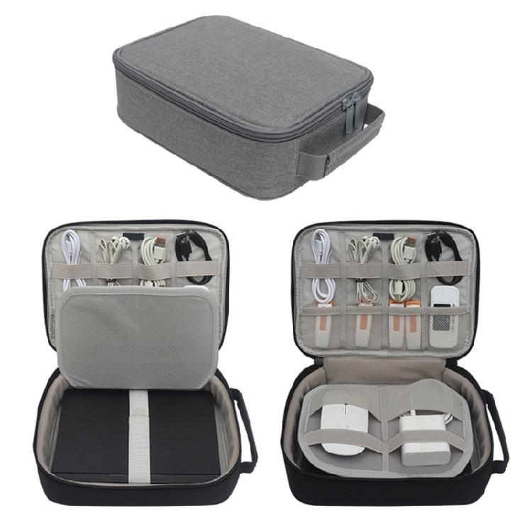 Oxford Fabric Laptop Bag For Pocket 4 Elasticized Accessory Pockets Impact Resistant Layer Travel Friendly Case