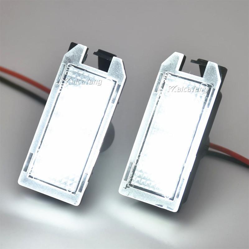 2PCS Canbus LED License Number Plate Light Lamp For Jeep Grand Cherokee Compass Patriot Dodge Viper Maserati Levante Fiat 500