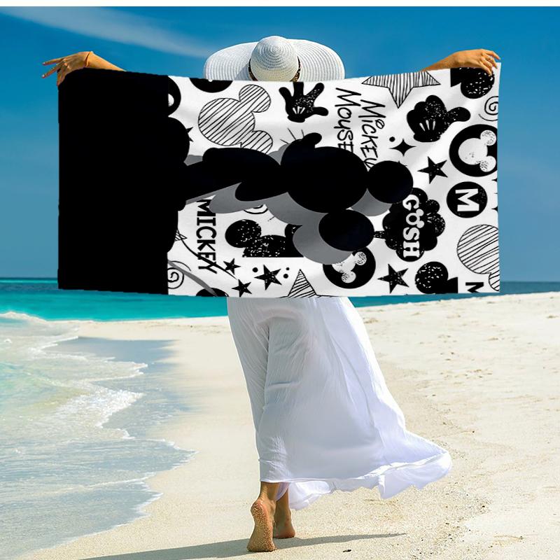 Ultra-Soft Beach Towel with Mickey Theme,Ideal for Pool - Camping, Diving - Perfect Travel Essential, Vibrant Beach Towel.