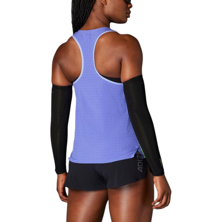 Adidas Adizero Running Tank Top Soft Comfortable Breathable Sports Vest Women tops Blue IT4561
