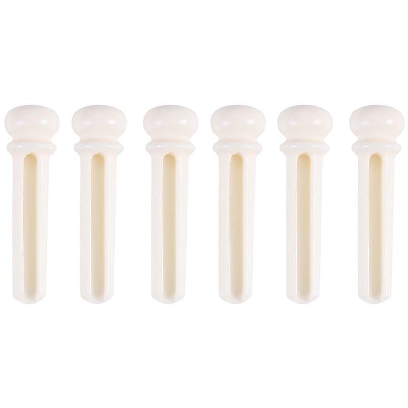 

Classy-6Pcs Real Bone Material Acoustic Guitar Bridge Pins With Pearl Shell Dot белый