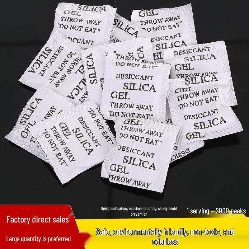 Silicone Gel Desiccant 1g/2g - Transparent Granules for Food, Clothing, Electronics, Hardware, and Industrial Use 1g Mineral Pack of 10