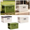 Lidded Storage Bin Utility Crate and Handles Storage Box with Lid Container for