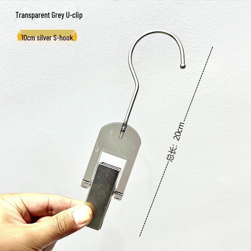 Solid Wood Acrylic Clip Hanger for Clothing Stores – Perfect for Children's Wear, Women's Wear, Pants, Scarves, Hats, and Socks.