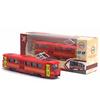 Classic Train Tram Diecast Pull Back Model with LED Music Developmental Kids Toy