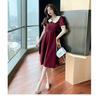French Retro Temperament Slim Dress Muse Fan Doll Collar Belt First Love Platycodon Dress Fashion Hepburn Style