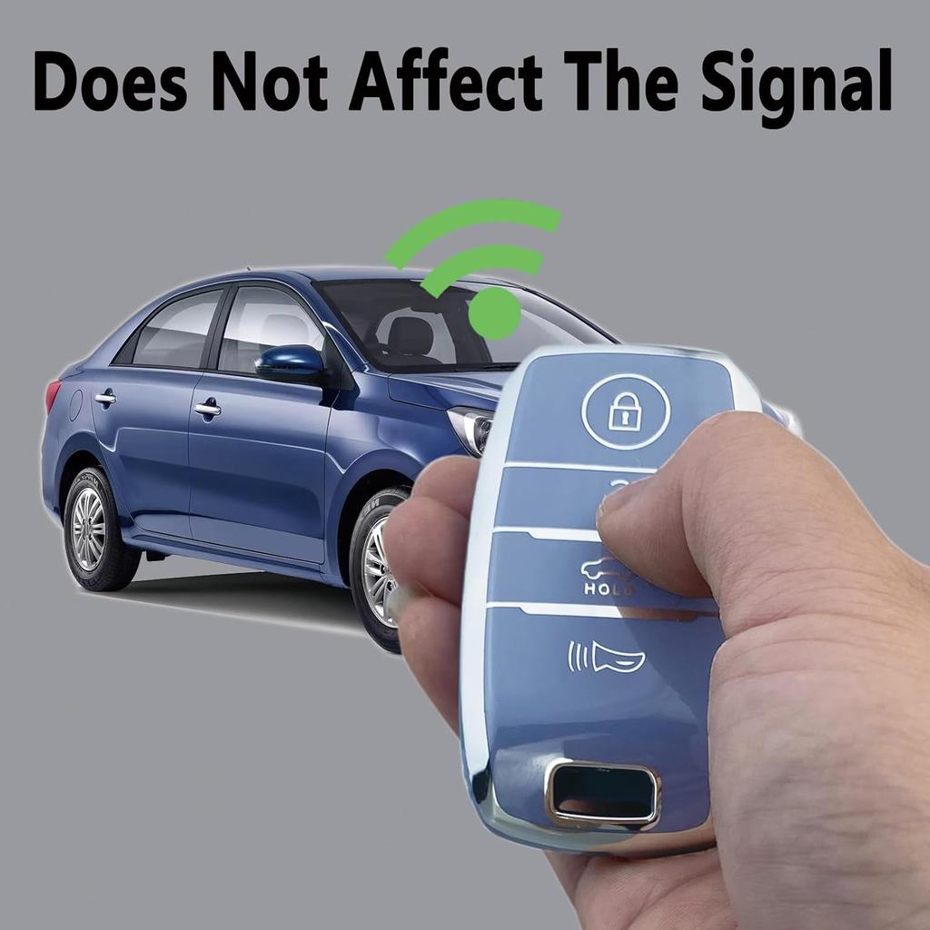 Key Fob Cover Case Compatible with Kia Forte Forte Koup NIRO Optima Rio Sorento Soul Sportage Accessories Shell