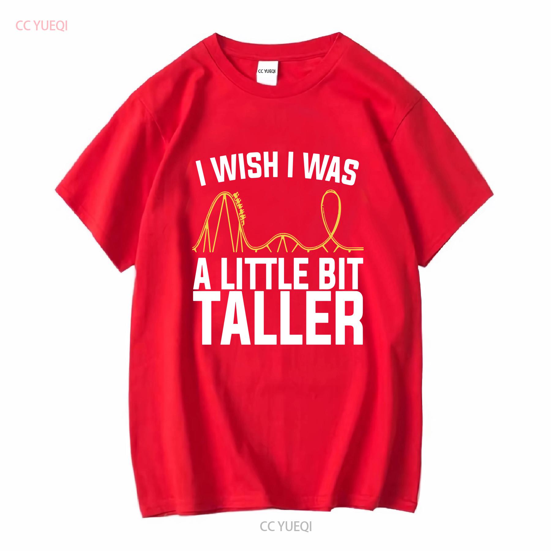 I Wish Was A Little Bit Taller Rollercoast Kids T Shirt vintage Washed Casual Stylish Slightly Comfortable homme graphic S