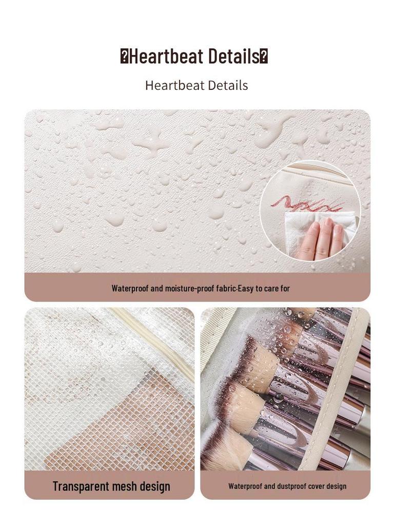 Luxurious Travel Cosmetic Bag with Large Capacity and Portable Design