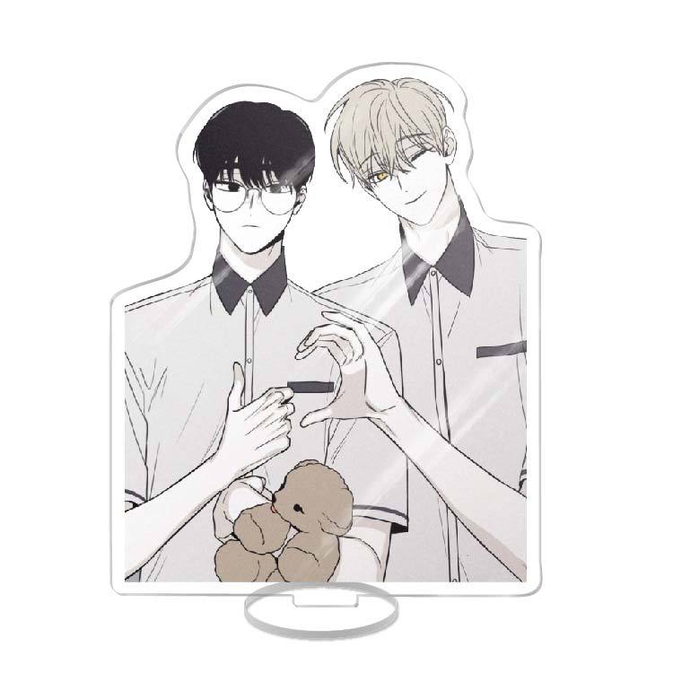 Checkmate Hot Korean Anime Acrylic Stand Model Plate Decoration Originality Desk Figure Display Cartoon BL Boys Gifts Products