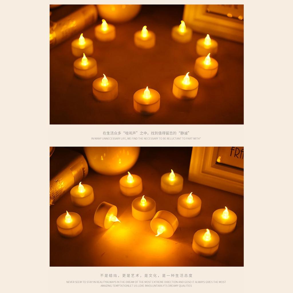Tea Lights LED 24-Pack Flameless Tealight Candles Battery Candles Flickering Electric Tea Candles For Decoration,Holiday,Anniversary